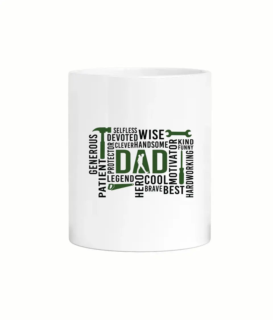 Personalised Dad Mug with Custom Fists and Photo