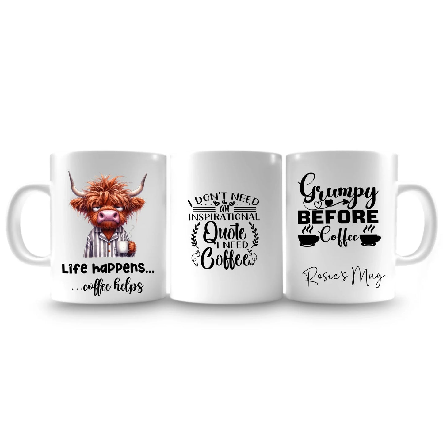 Grump Before Coffee Peronalised Mug