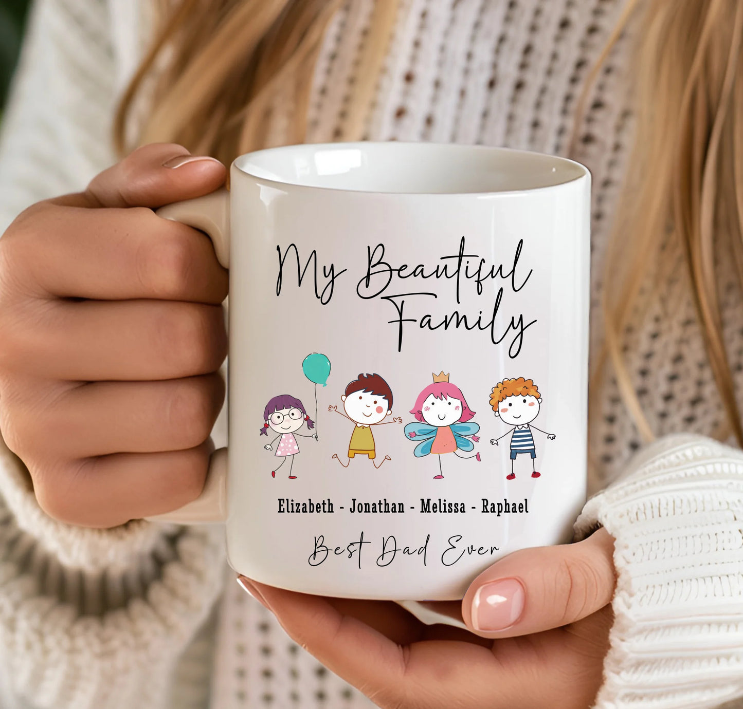 Personalized Mug with Child Characters
