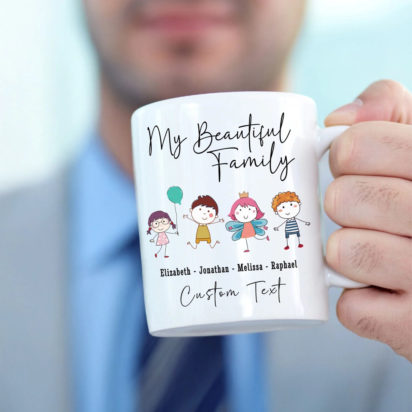 Personalized Mug with Child Characters