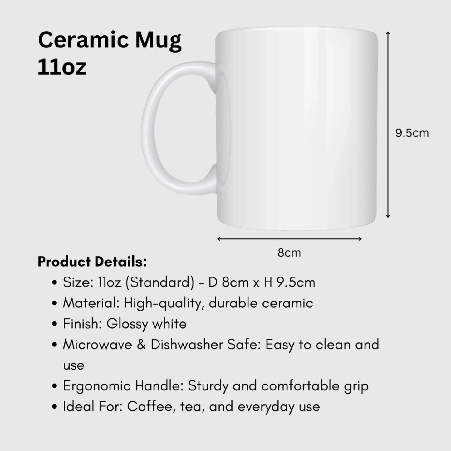 Mug 11oz Cute tulip bouquet mug with custom message