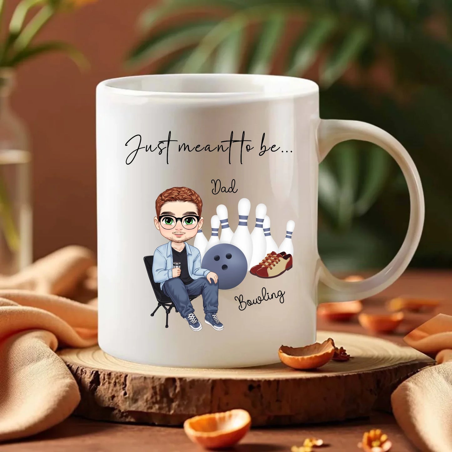 bowling hobby mug with name