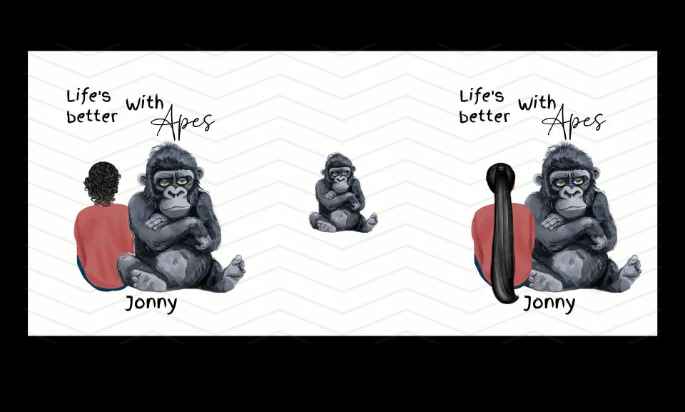 Personalised gift for primate fans