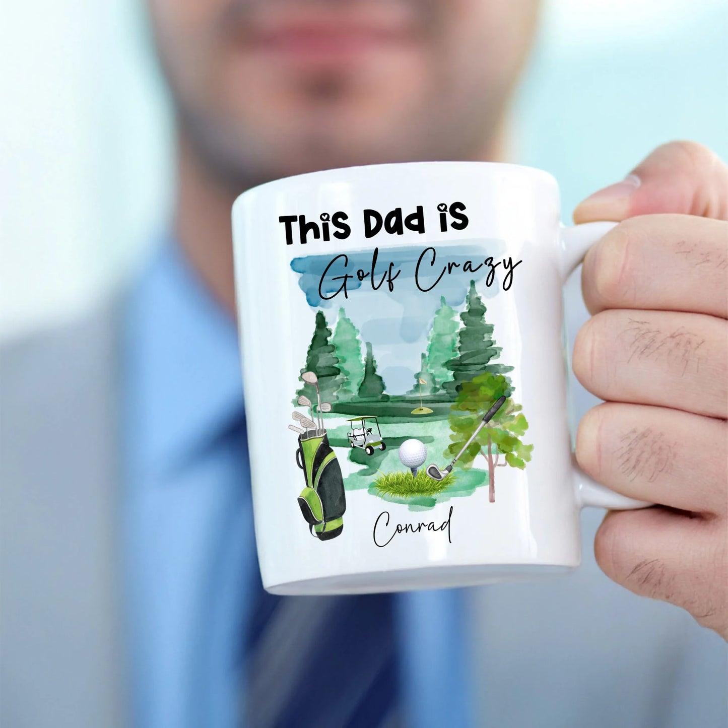 Golf lover’s gift idea – funny mug for dad