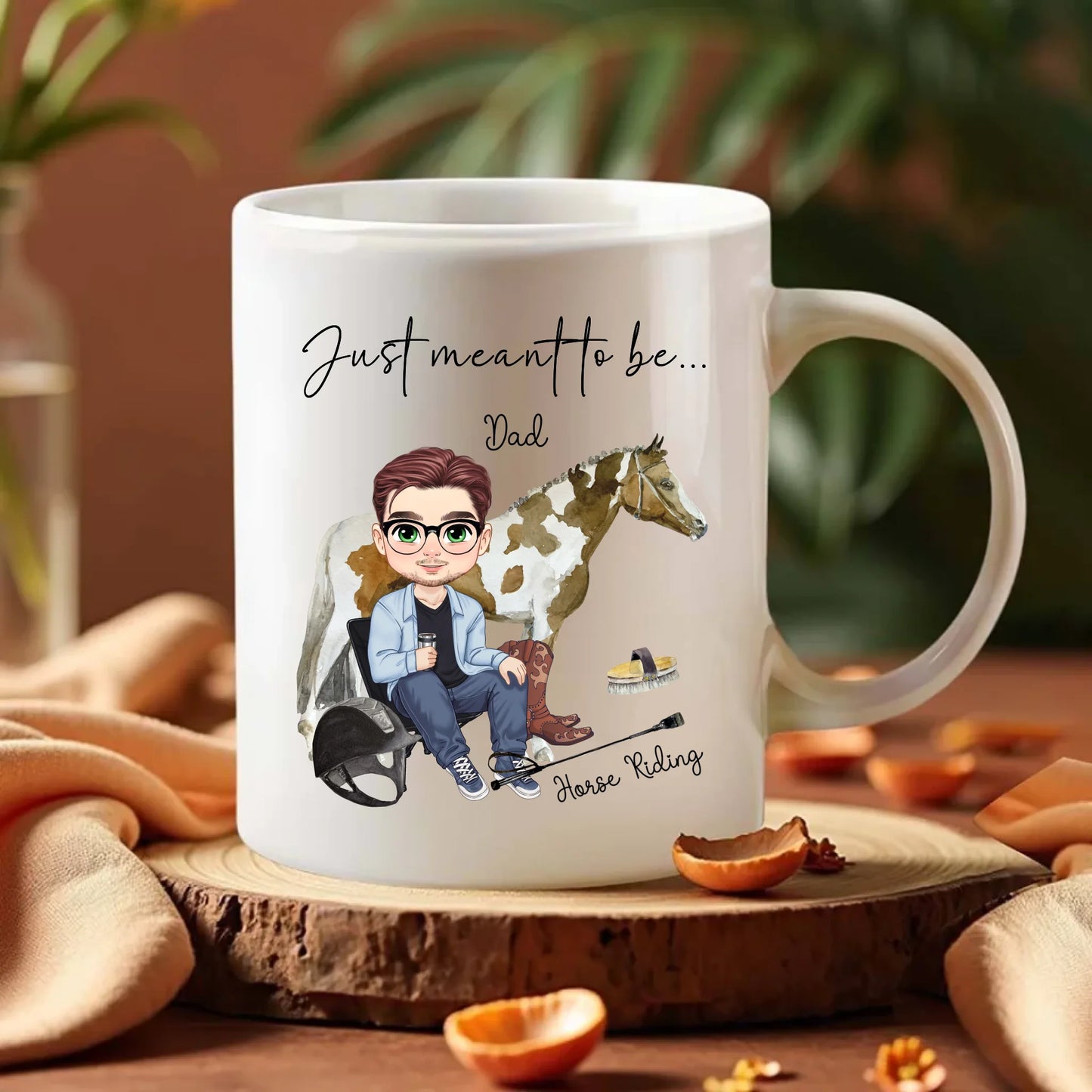 Custom chibi equestrian dad