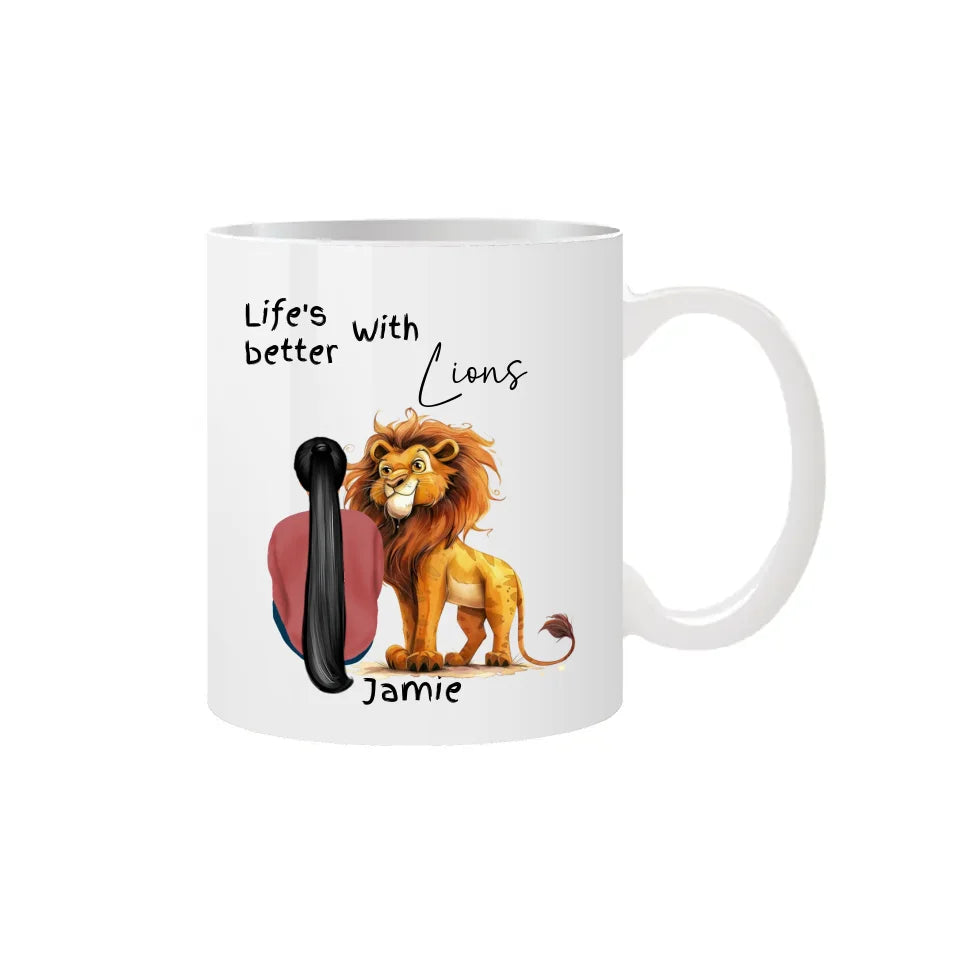 Lion coffee mug