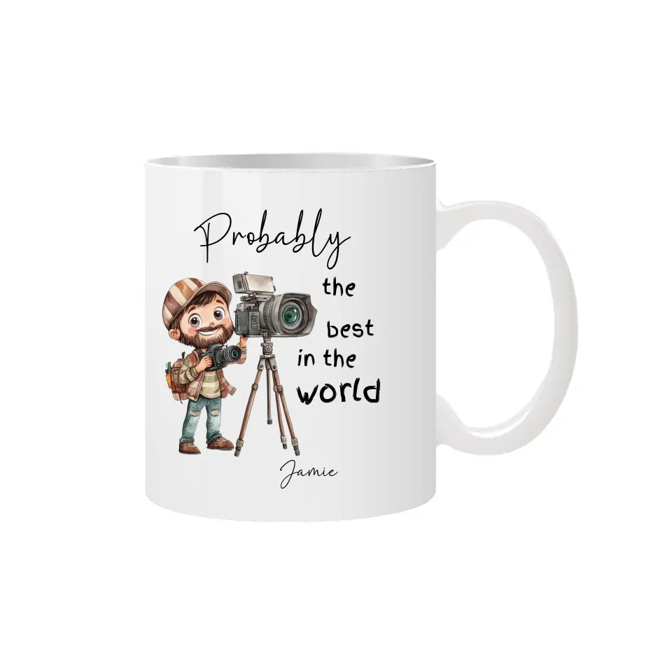 mug with camera illustration
