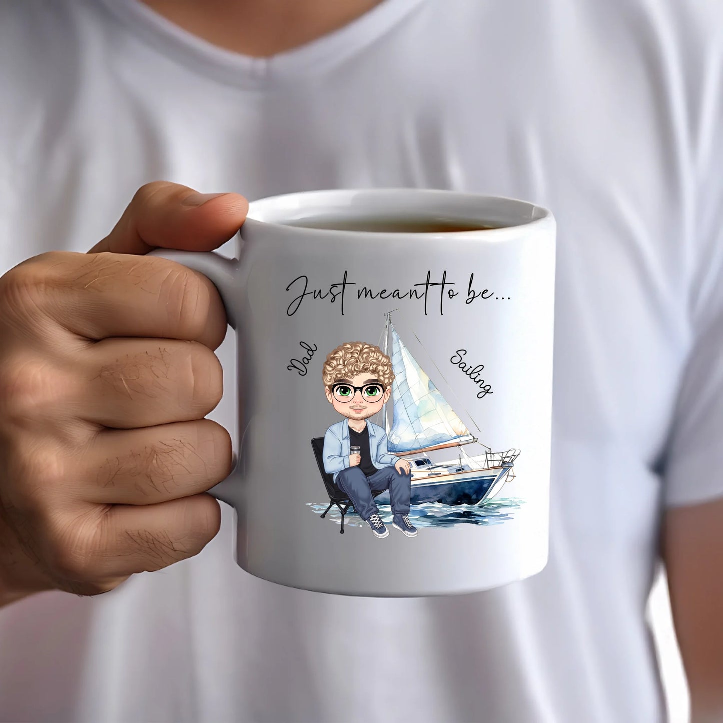 Custom sailor character mug