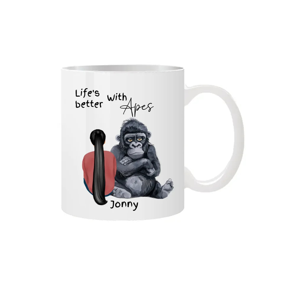 Unique mug for ape enthusiasts