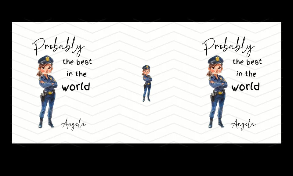 Police officer mug with name