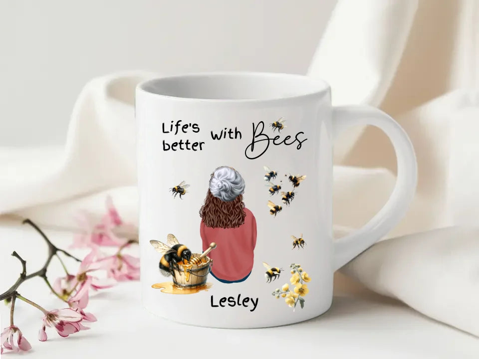 Custom bee mug for nature lovers