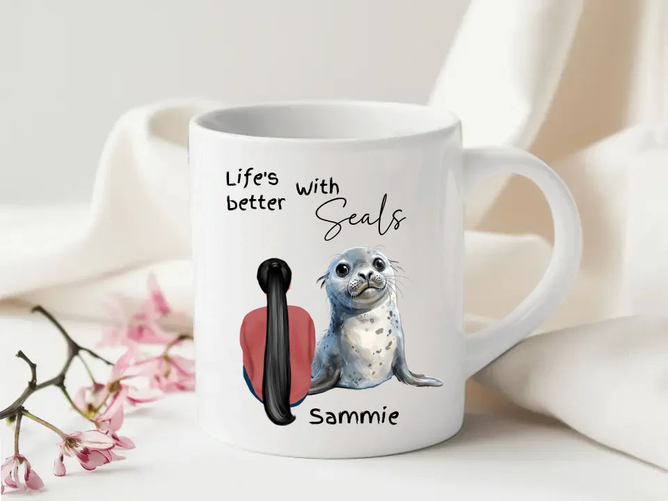 Cute marine life-themed mug