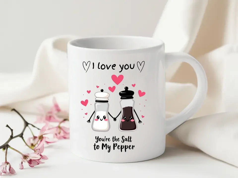 i love you Salt and Pepper Matching Mug