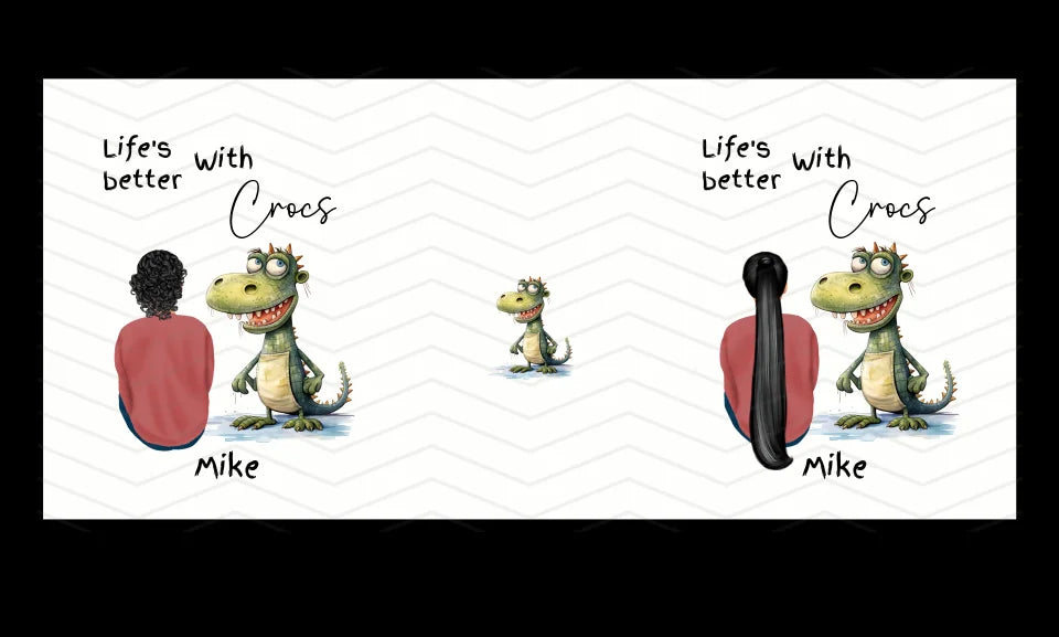 Customisable croc mug with name option