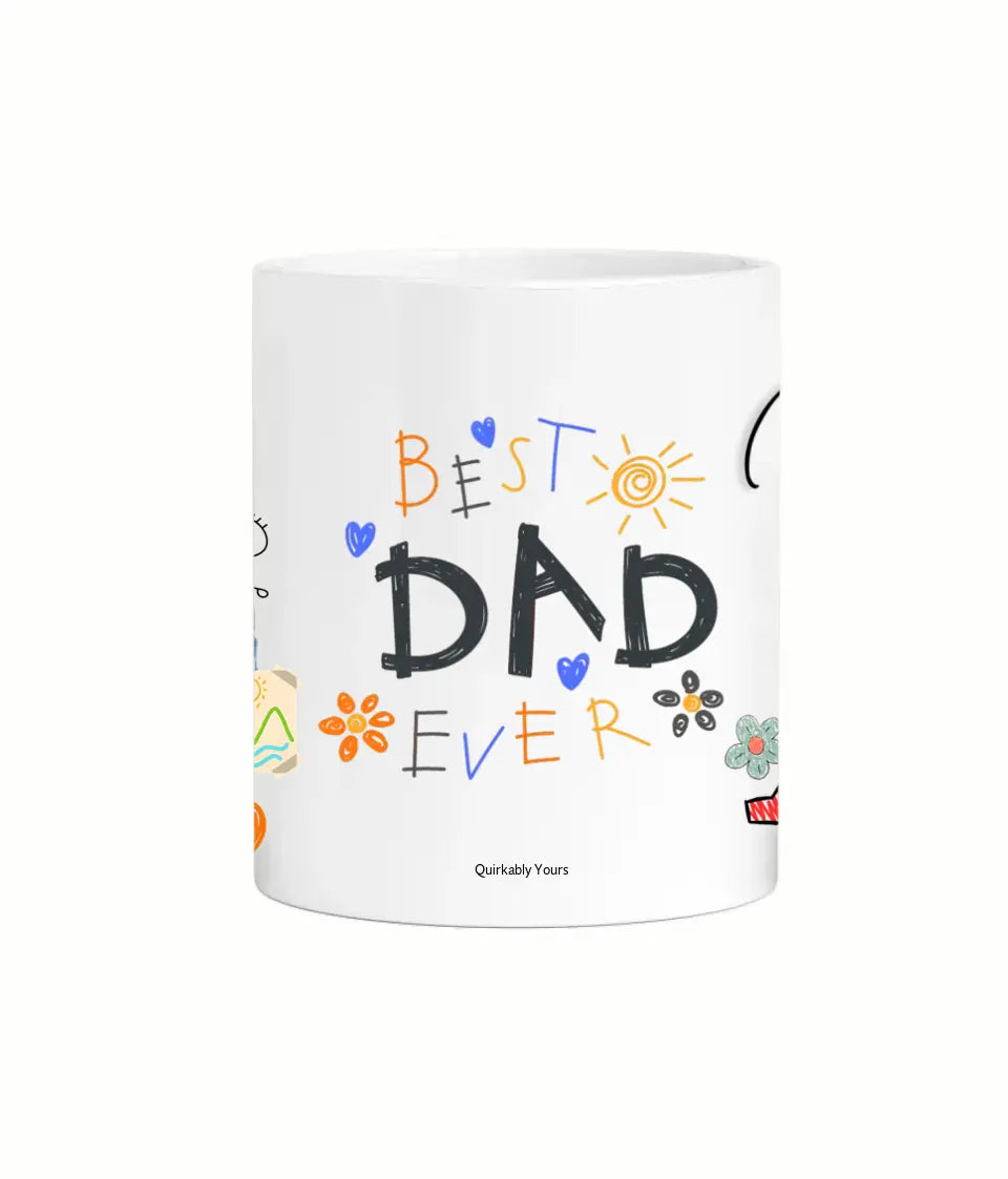 Personalised mug for dads with custom photo