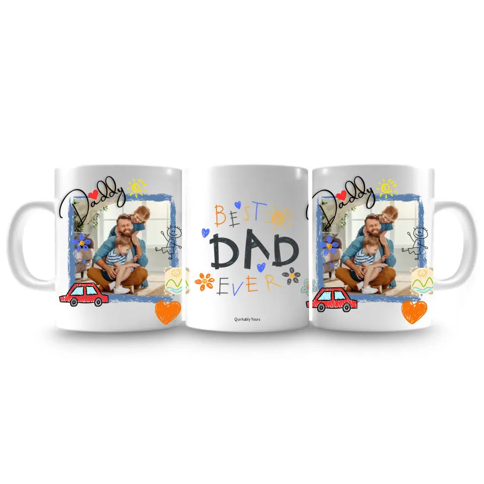 Custom Father's Day gift mug with photo