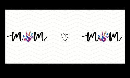 Mum (Custom) Messy Hand Prints Mug