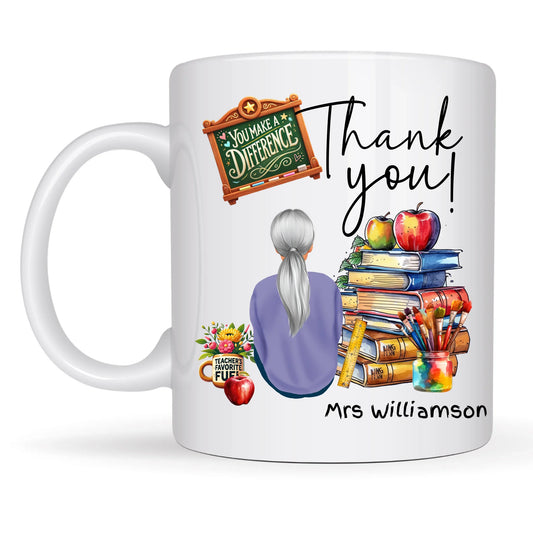 Teacher Mug with Custom Character
