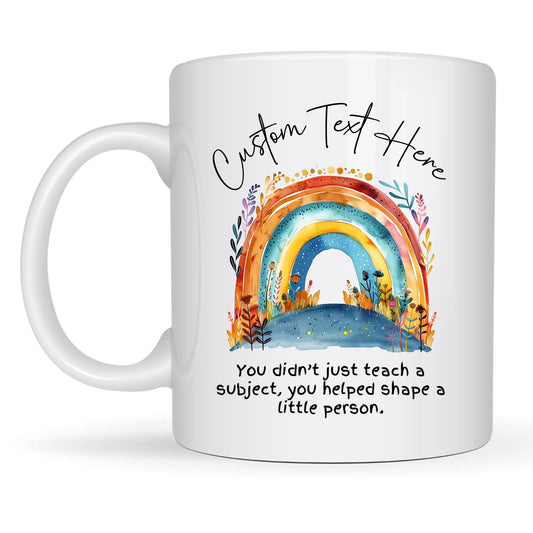 Teacher Thank You Boho Rainbow Mug