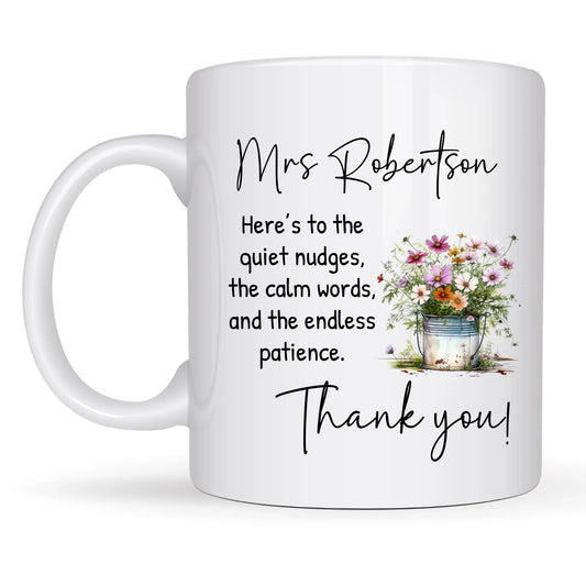Wildflowers Teacher Message Gift Mug
