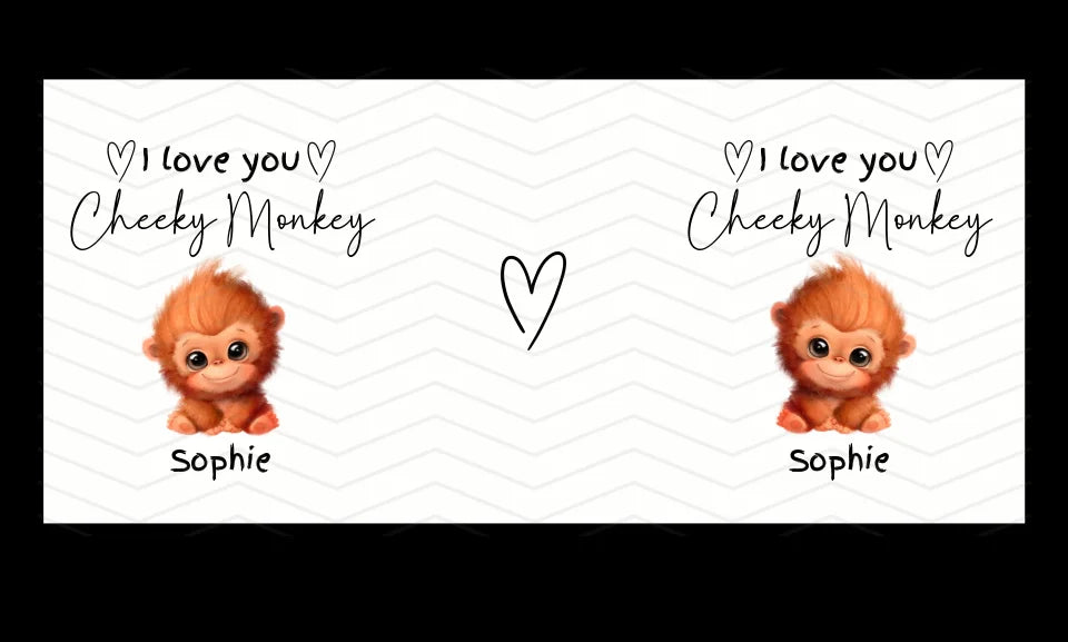 I love you cheeky monkey mug