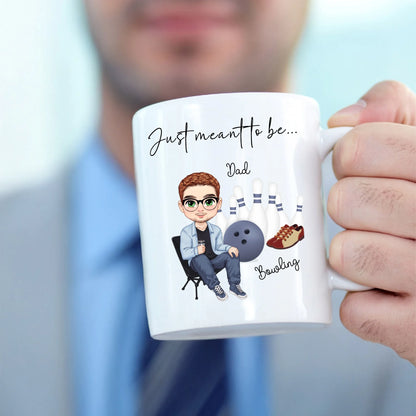 Custom character chibi man bowling gift