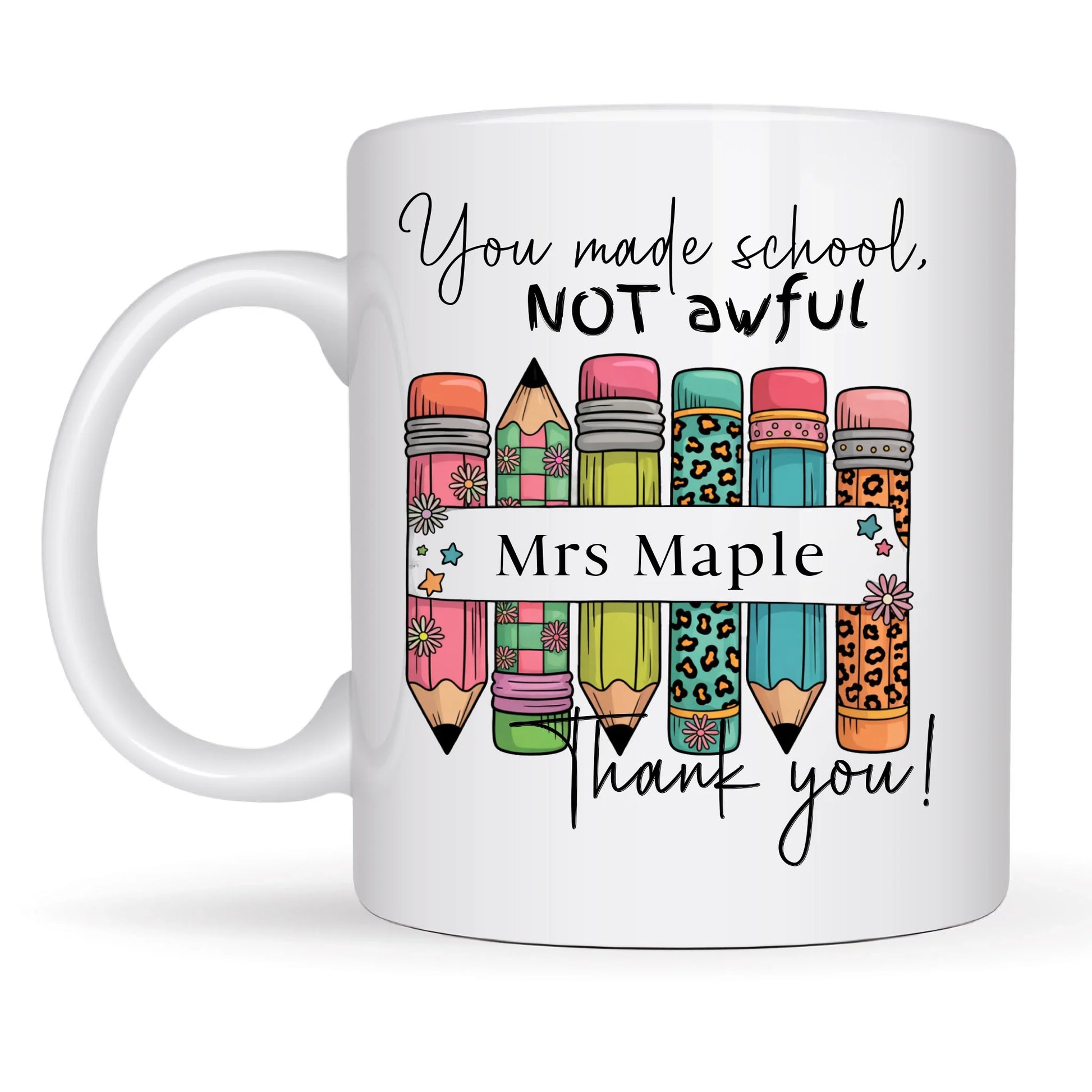 Gift for favorite teacher with personalized message