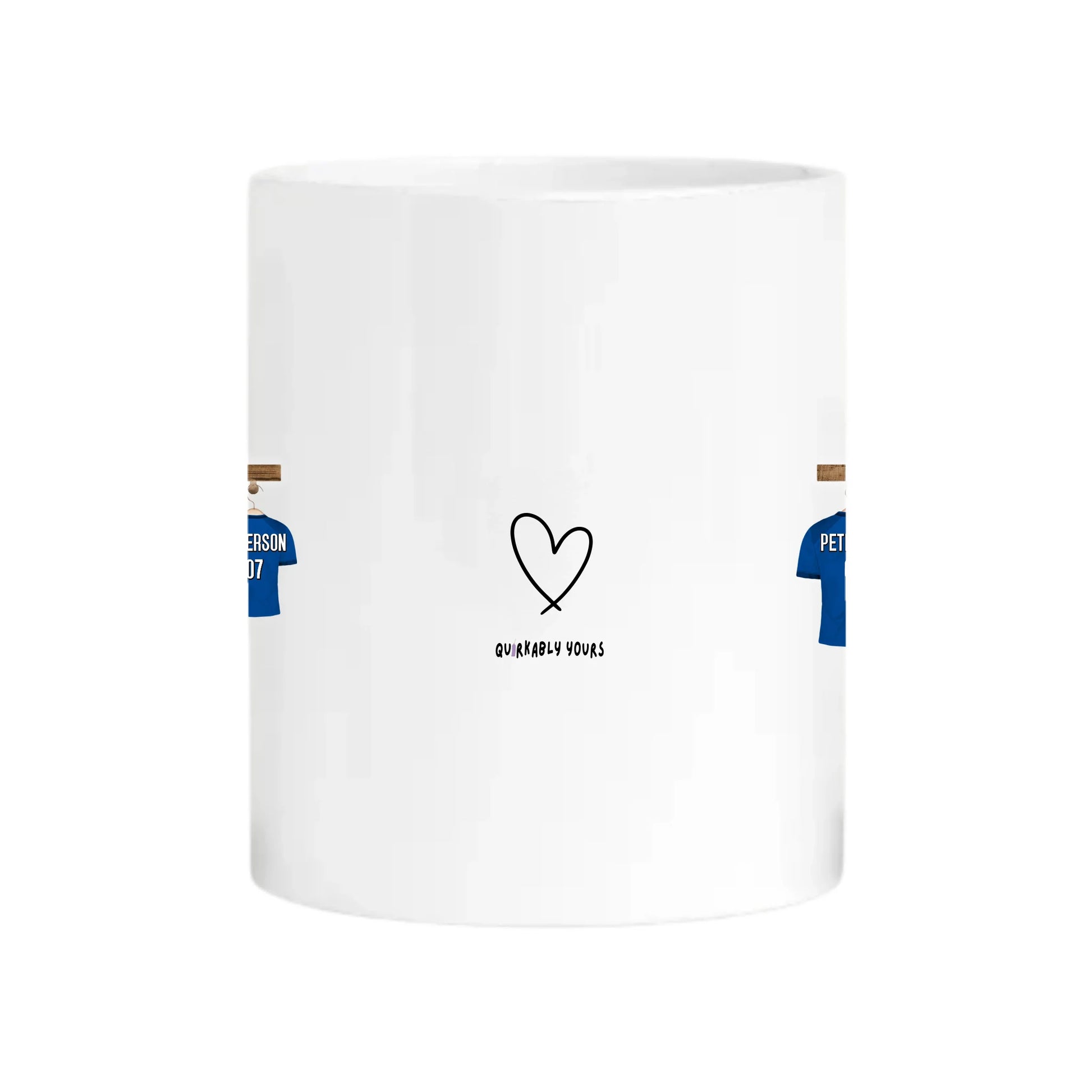 Football gift mug with custom title option