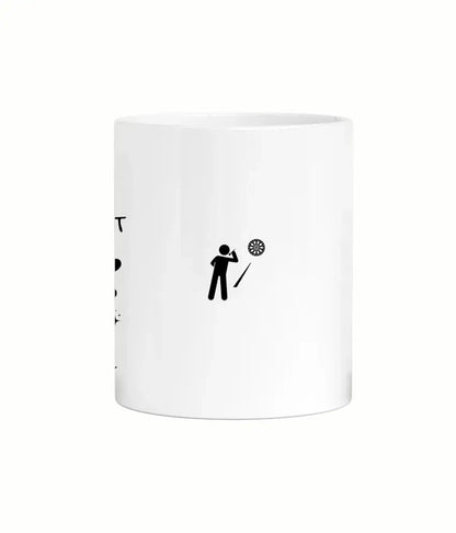 Personalised coffee mug for darts lovers