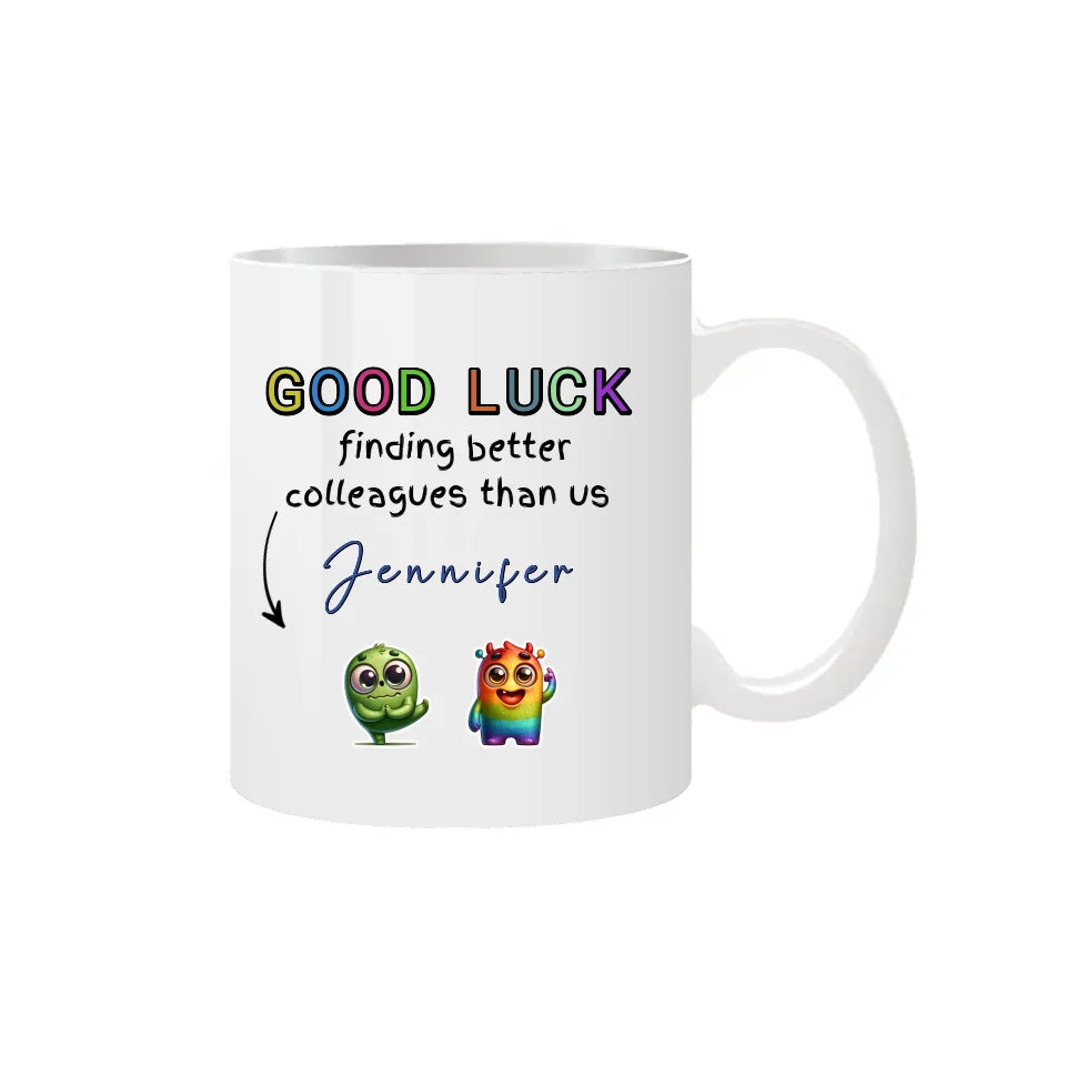Custom mug for colleague leaving