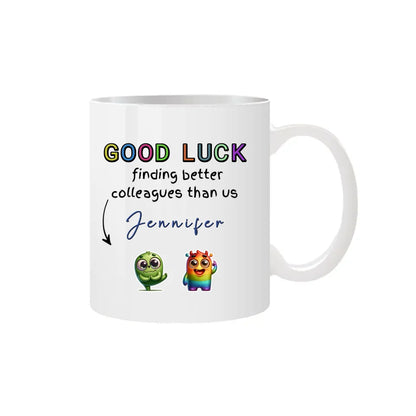 Custom mug for colleague leaving
