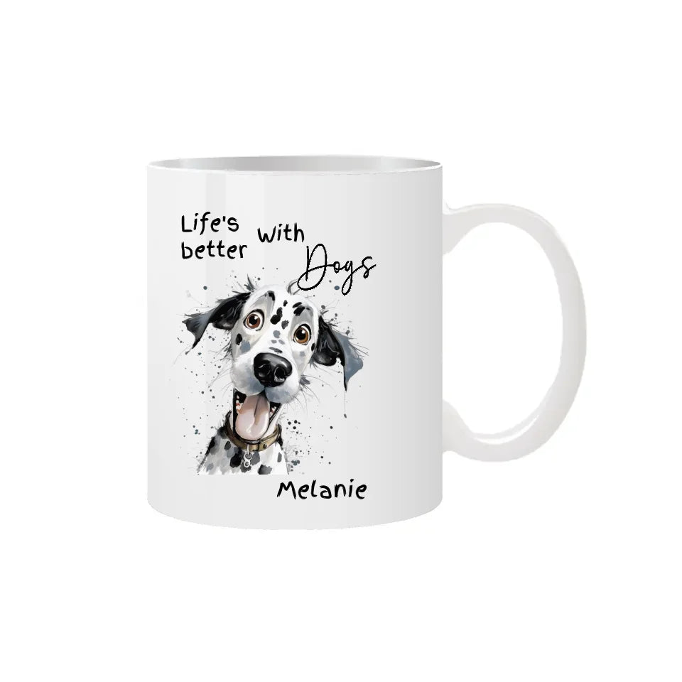 Dog name mug