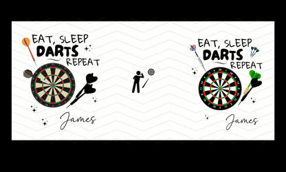 Custom gift for darts fans with name option
