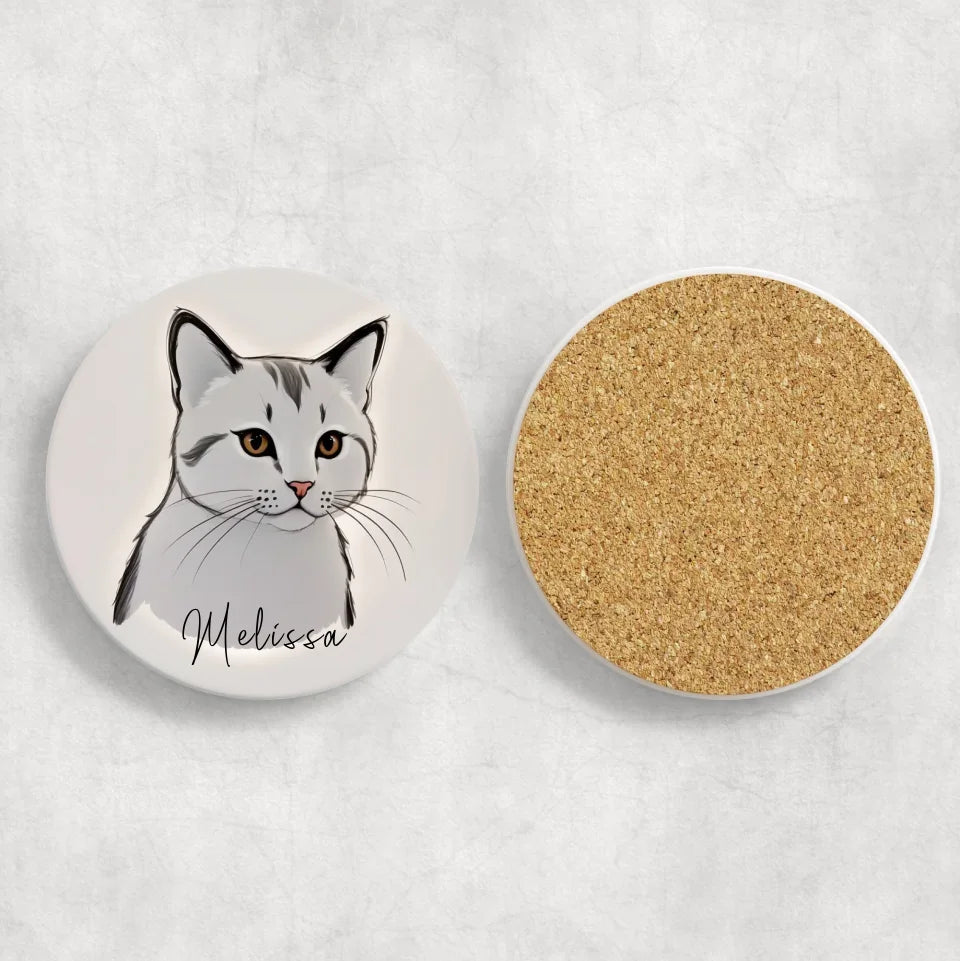 Elegant Cat Coaster