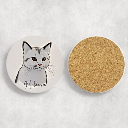 Elegant Cat Coaster