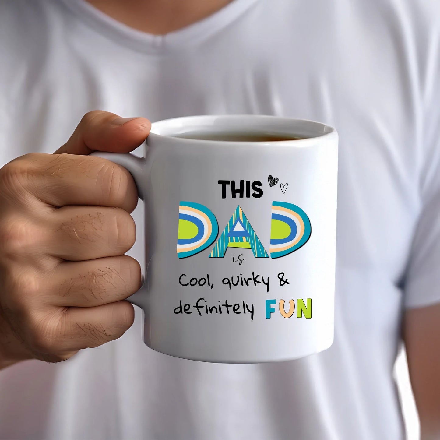 Unique DAD mug with playful design