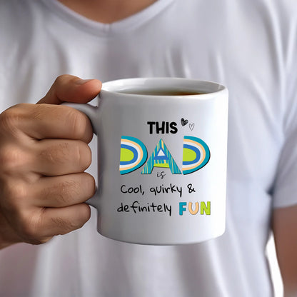 Unique DAD mug with playful design