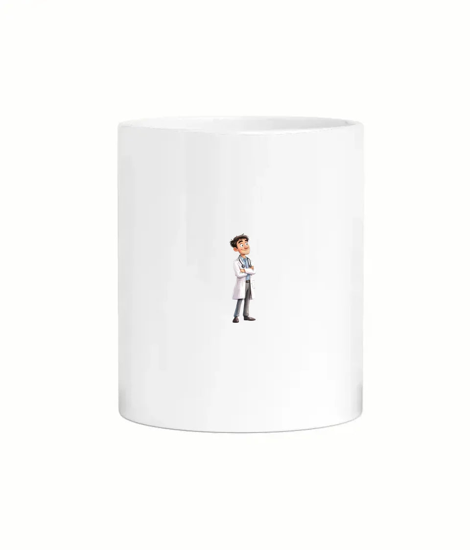 Male doctor mug with stethoscope