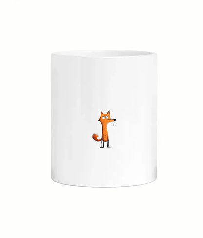 Ceramic mug with fox graphic
