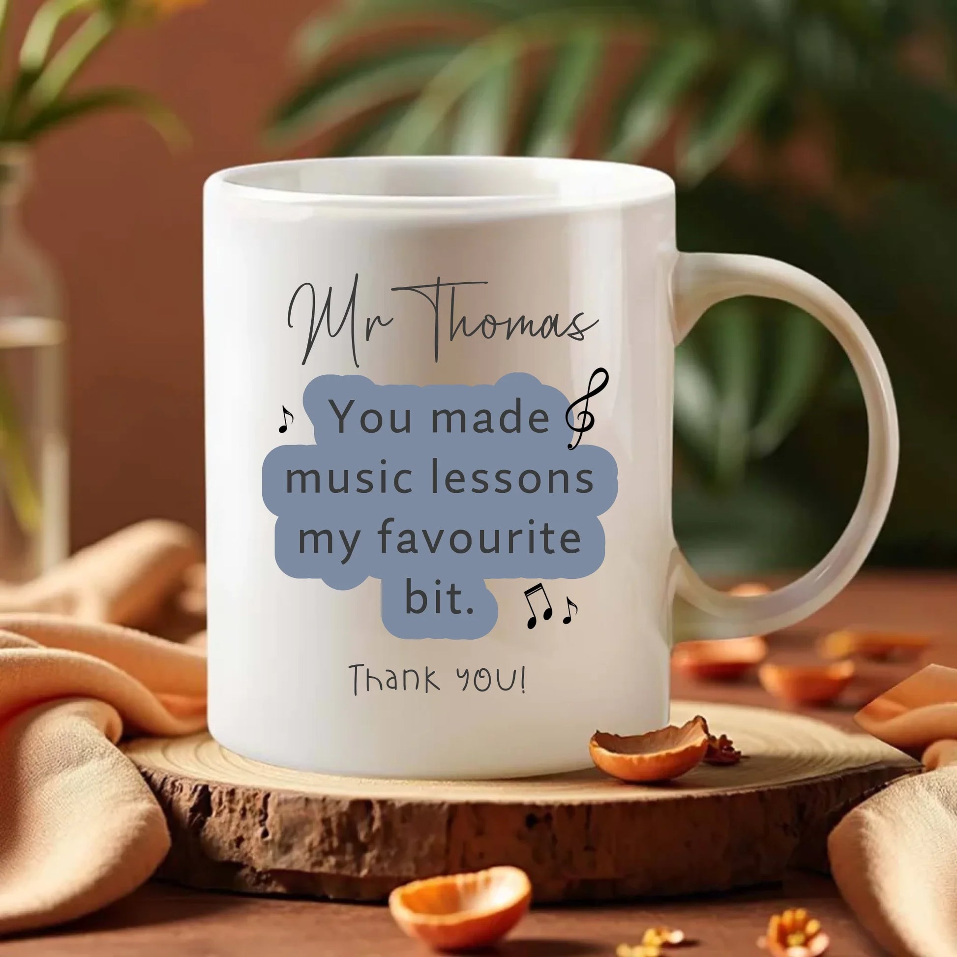 pink or blue music teacher mug
