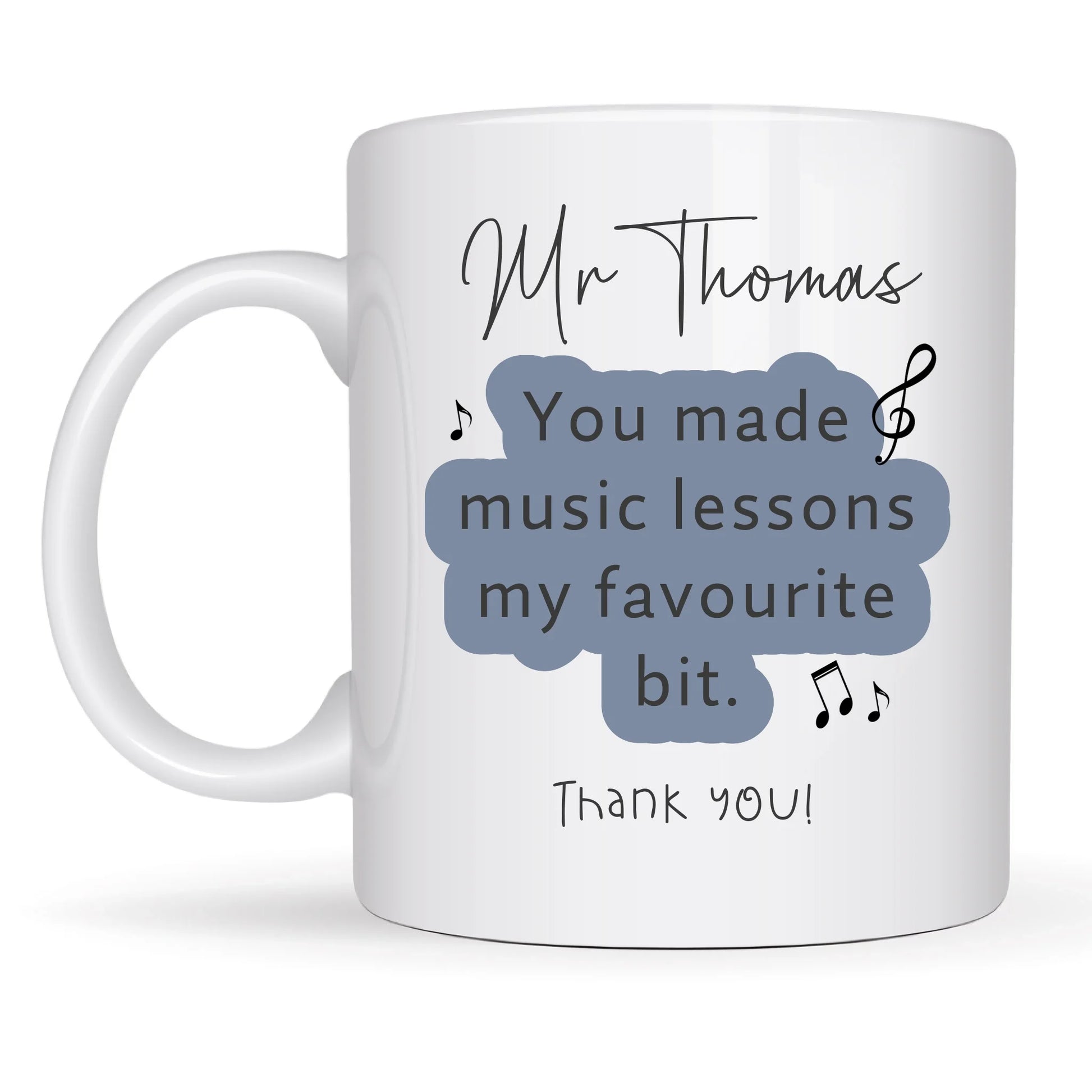 custom thank you mug for music teacher