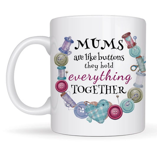 Personalised sewing mug for mum