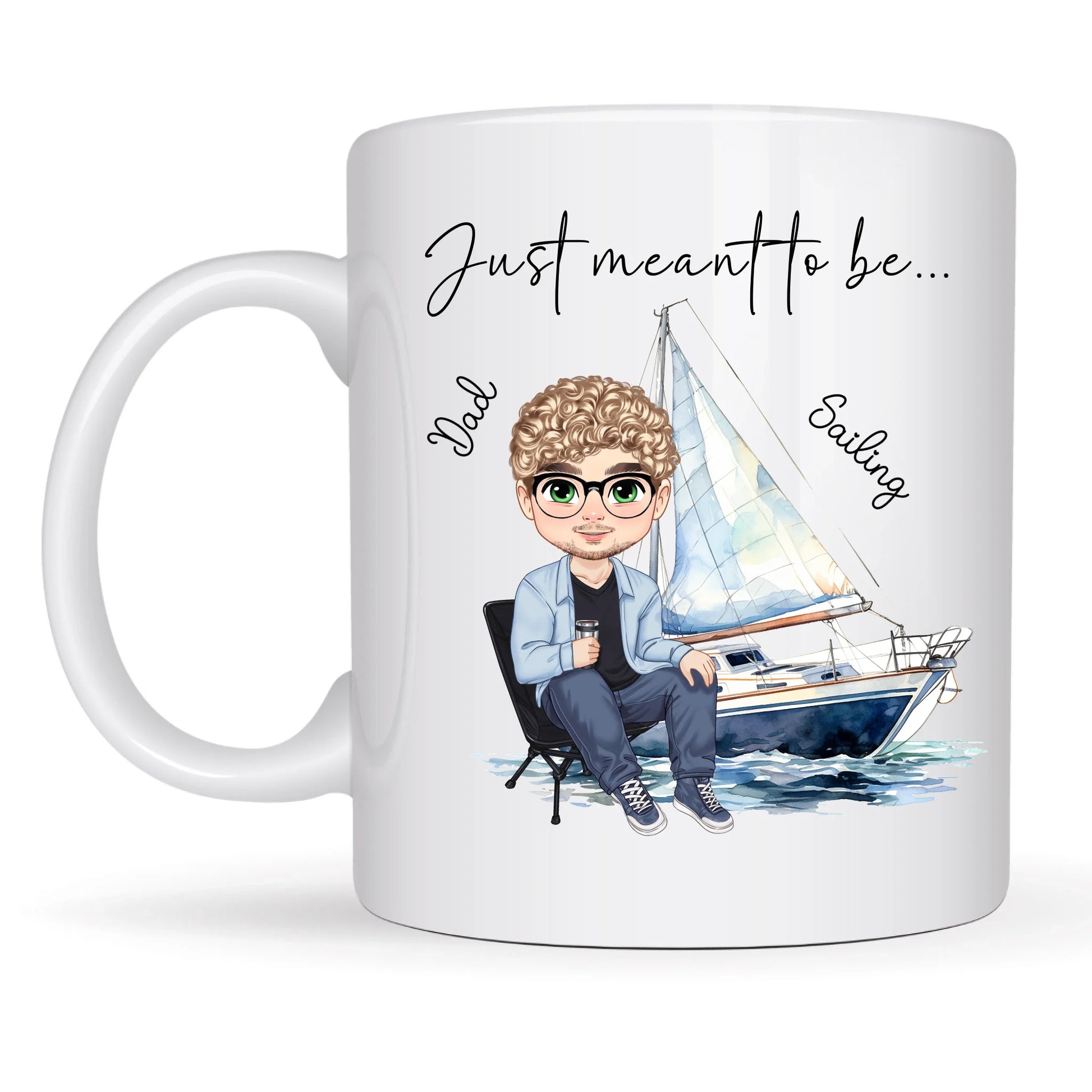 Sailing boat gift mug