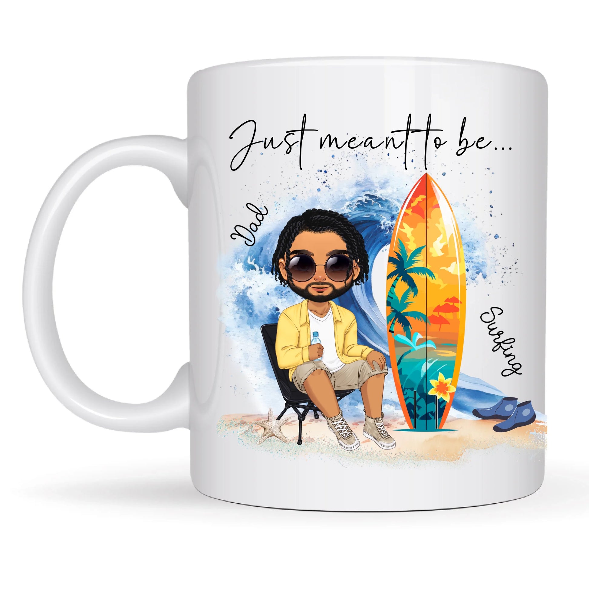 Personalised surfing mug