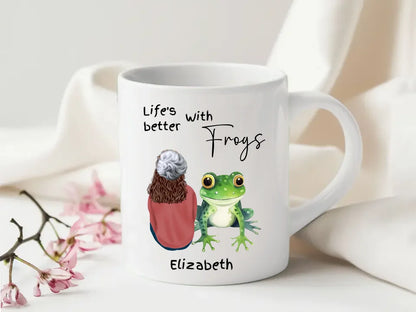 Frog lover’s custom gift mug