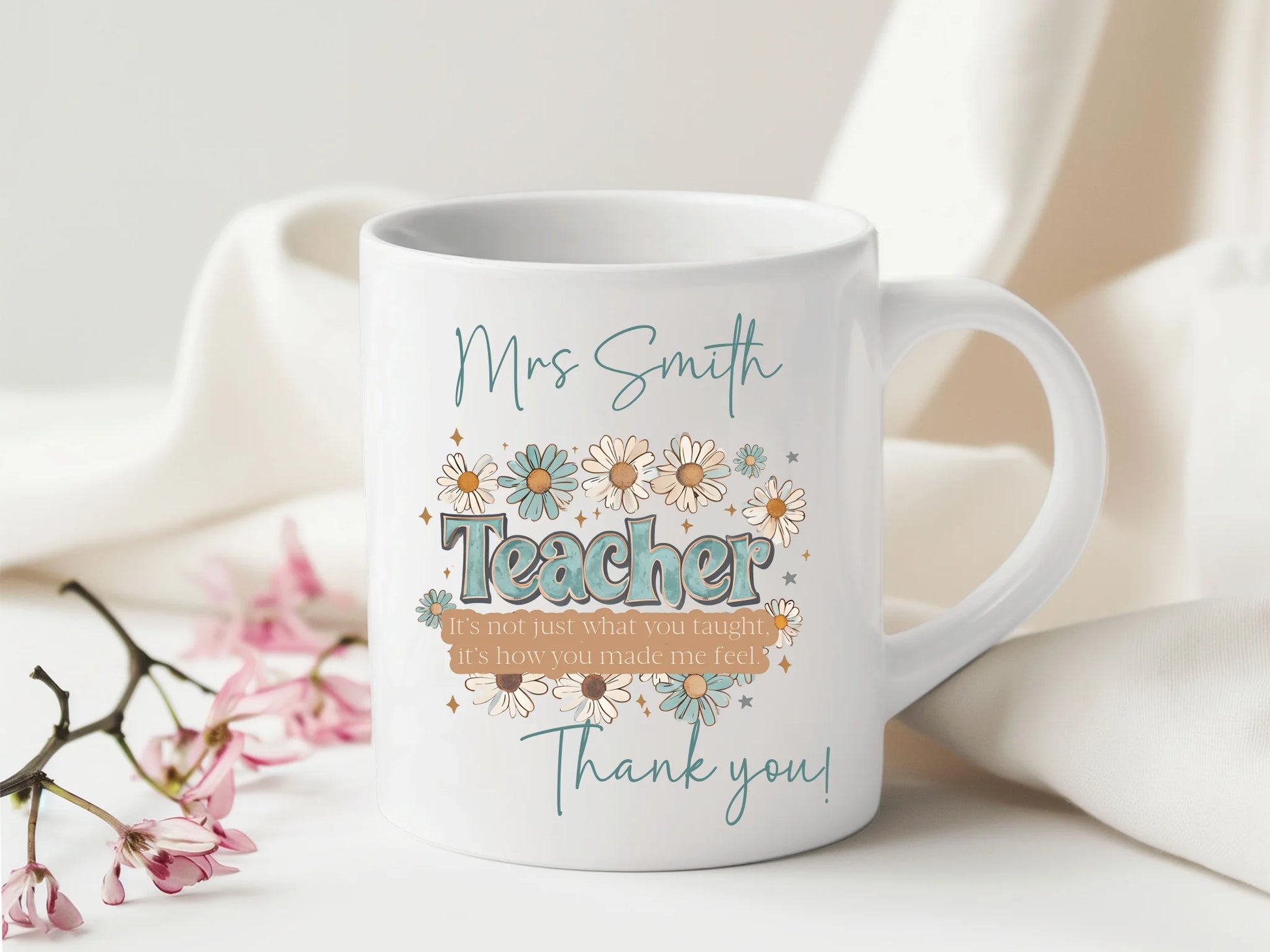 Custom thank you mug for teacher